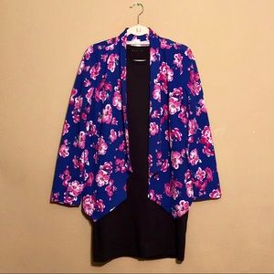 Blue Floral Blazer